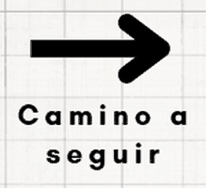 Signo de pista: Camino a seguir