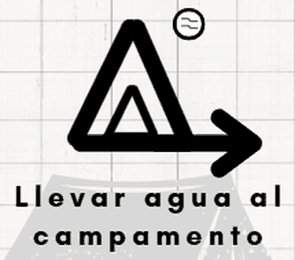 Signo de pista: Llevar agua al campamento