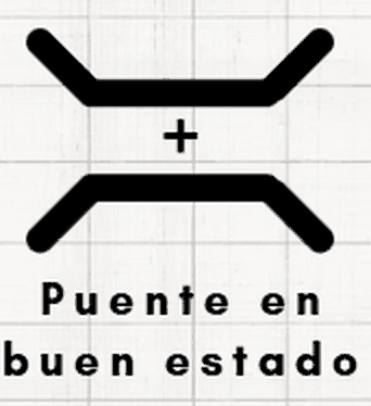 Signo de pista: Puente en buen estado