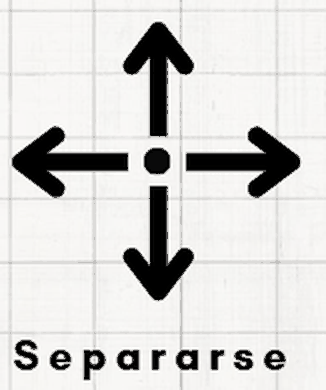 Signo de pista: Separarse